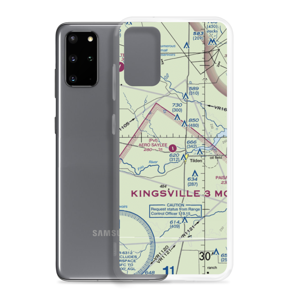 Aero Saylee Airport (43TS) VFR Sectional Samsung Case Samsung Galaxy S20 Plus model shown