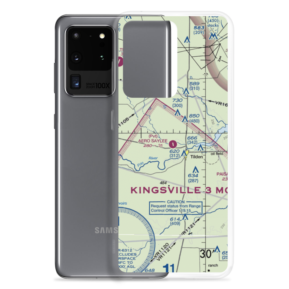 Aero Saylee Airport (43TS) VFR Sectional Samsung Case Samsung Galaxy S20 Ultra model shown