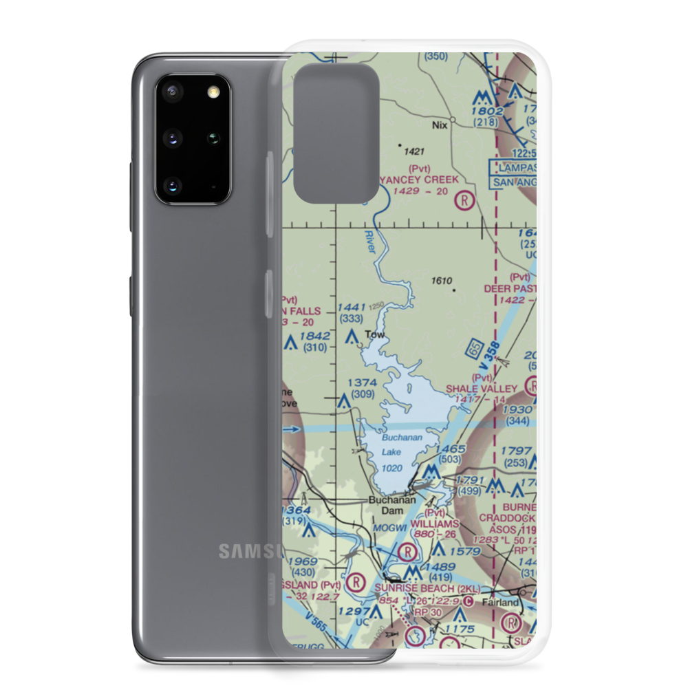 Aero-Bee Ranch Airstrip (89TX) VFR Sectional Samsung Case Samsung Galaxy S20 Plus model shown