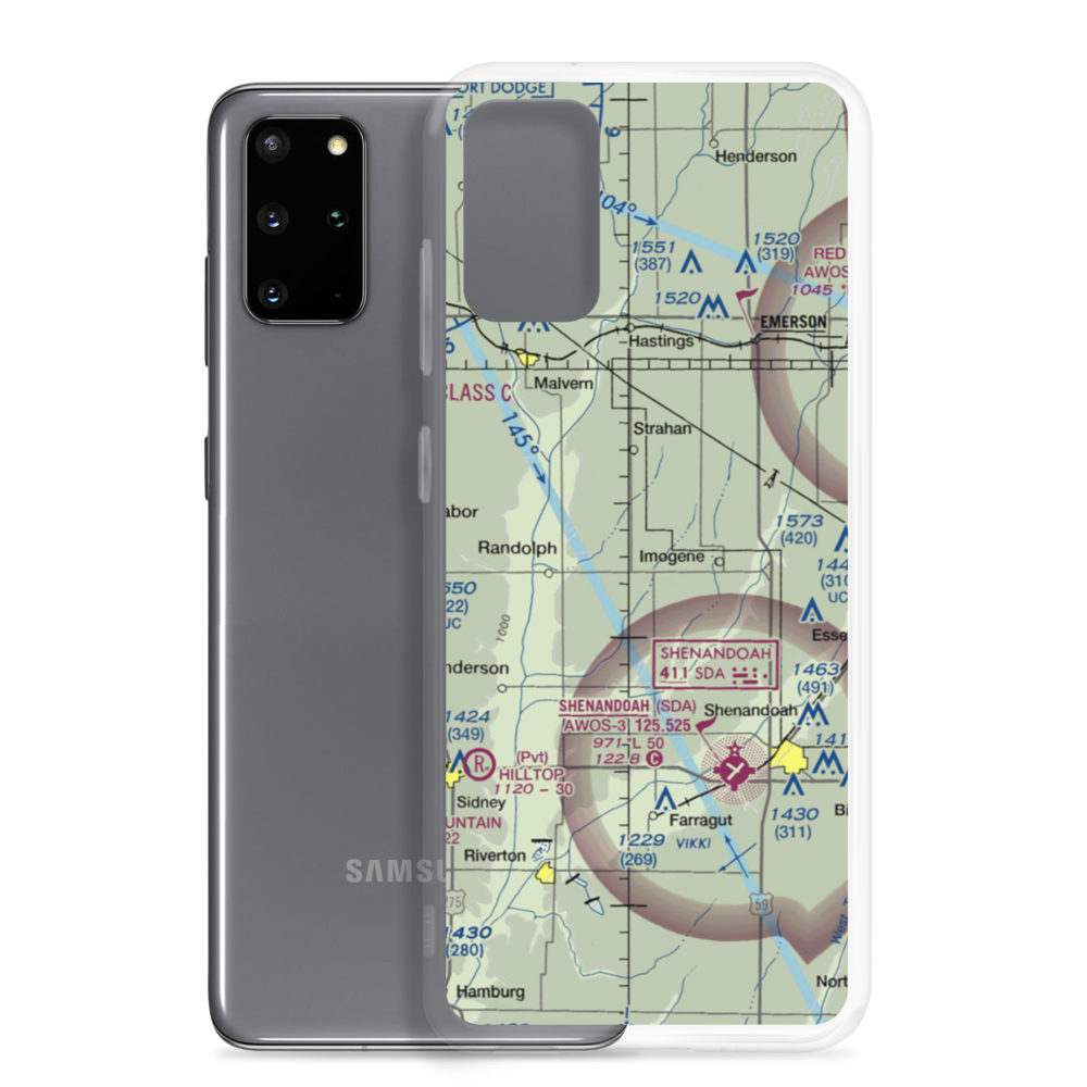 Aero-Lane Airport (1IA6) VFR Sectional Samsung Case Samsung Galaxy S20 Plus model shown