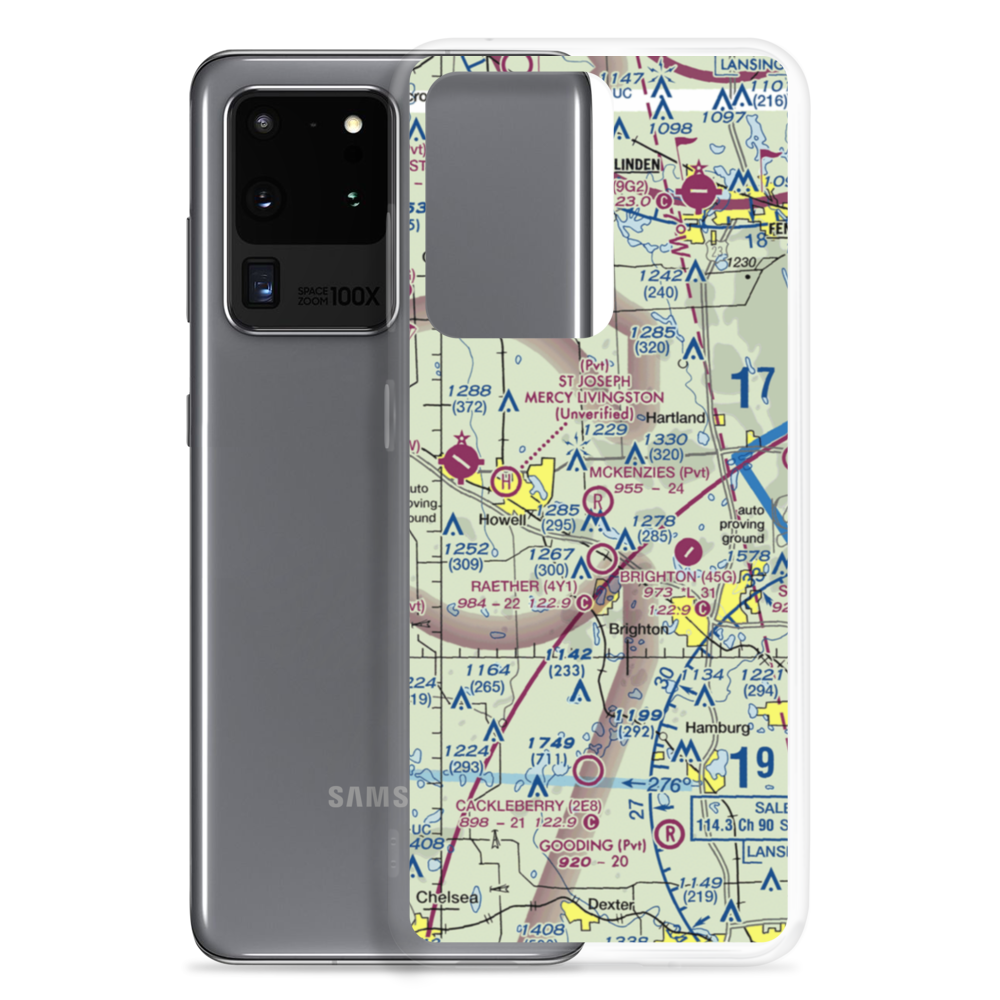 Aeronut Park Balloonport (13M) VFR Sectional Samsung Case Samsung Galaxy S20 Ultra model shown