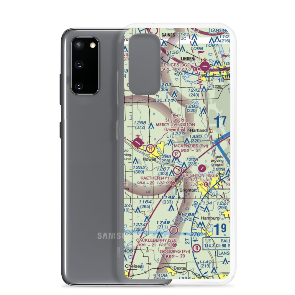 Aeronut Park Balloonport (13M) VFR Sectional Samsung Case Samsung Galaxy S20 model shown