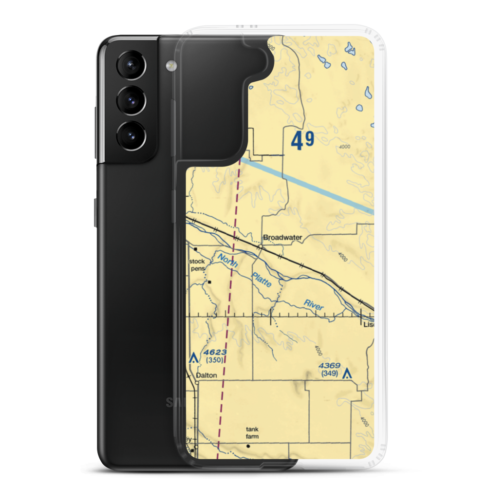 Ag Air Airport (NE19) VFR Sectional Samsung Case Samsung Galaxy S21 Plus model shown