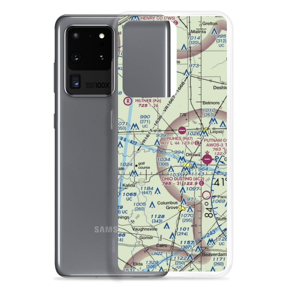 Agner Airport (51OH) VFR Sectional Samsung Case Samsung Galaxy S20 Ultra model shown