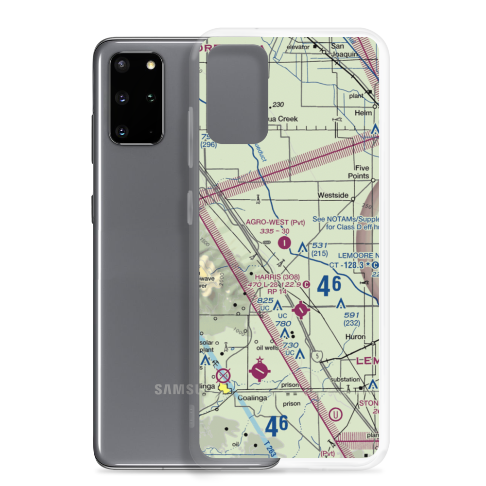 Agro-West Airport (5CA7) VFR Sectional Samsung Case Samsung Galaxy S20 Plus model shown