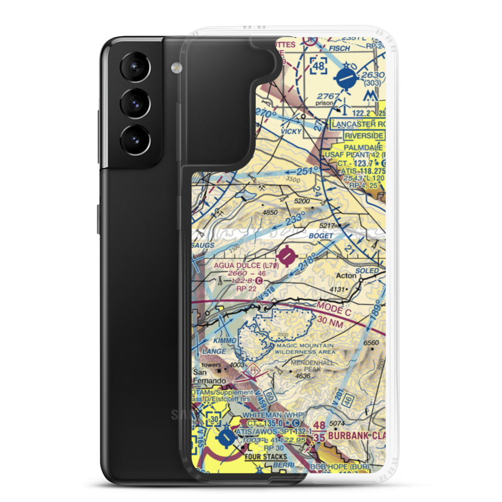 Agua Dulce Airpark (L70) VFR Sectional Samsung Case Samsung Galaxy S21 Plus model shown