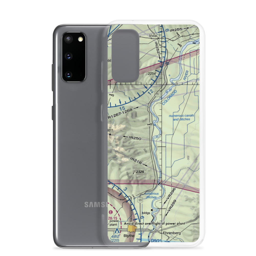 Aha-Quin Airport (1CA4) VFR Sectional Samsung Case Samsung Galaxy S20 model shown