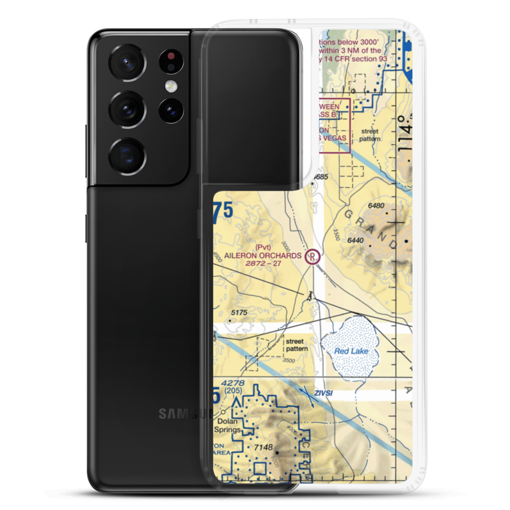 Aileron Orchards Airport (AZ49) VFR Sectional Samsung Case Samsung Galaxy S21 Ultra model shown