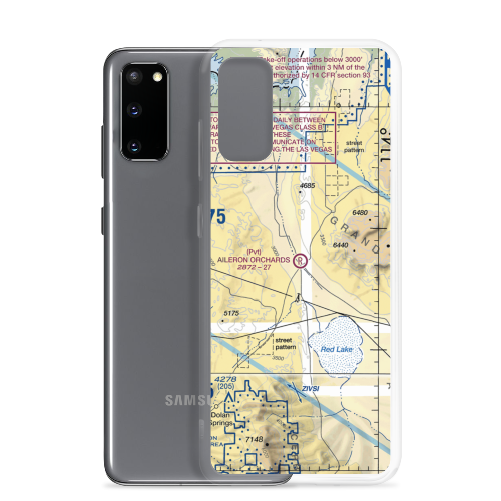 Aileron Orchards Airport (AZ49) VFR Sectional Samsung Case Samsung Galaxy S20 model shown
