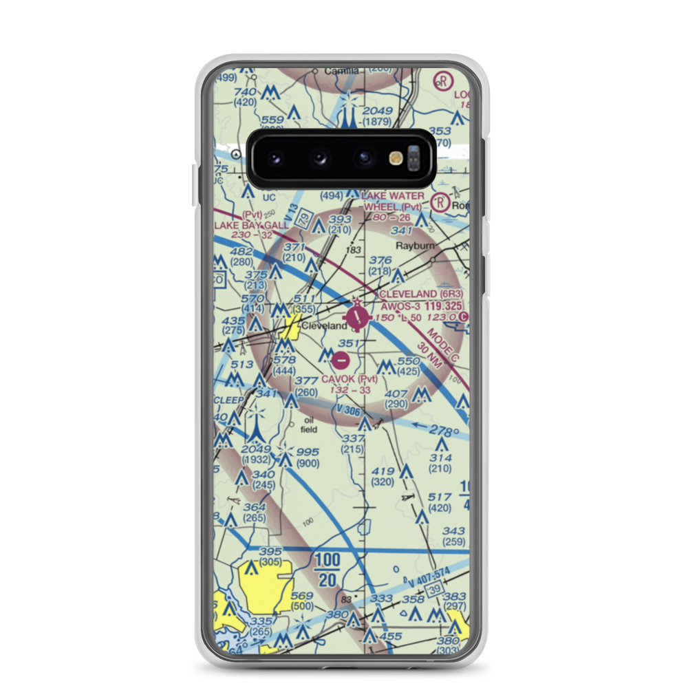 Ainsworth Airport (06TE) VFR Sectional Samsung Case Samsung Galaxy S10 model shown