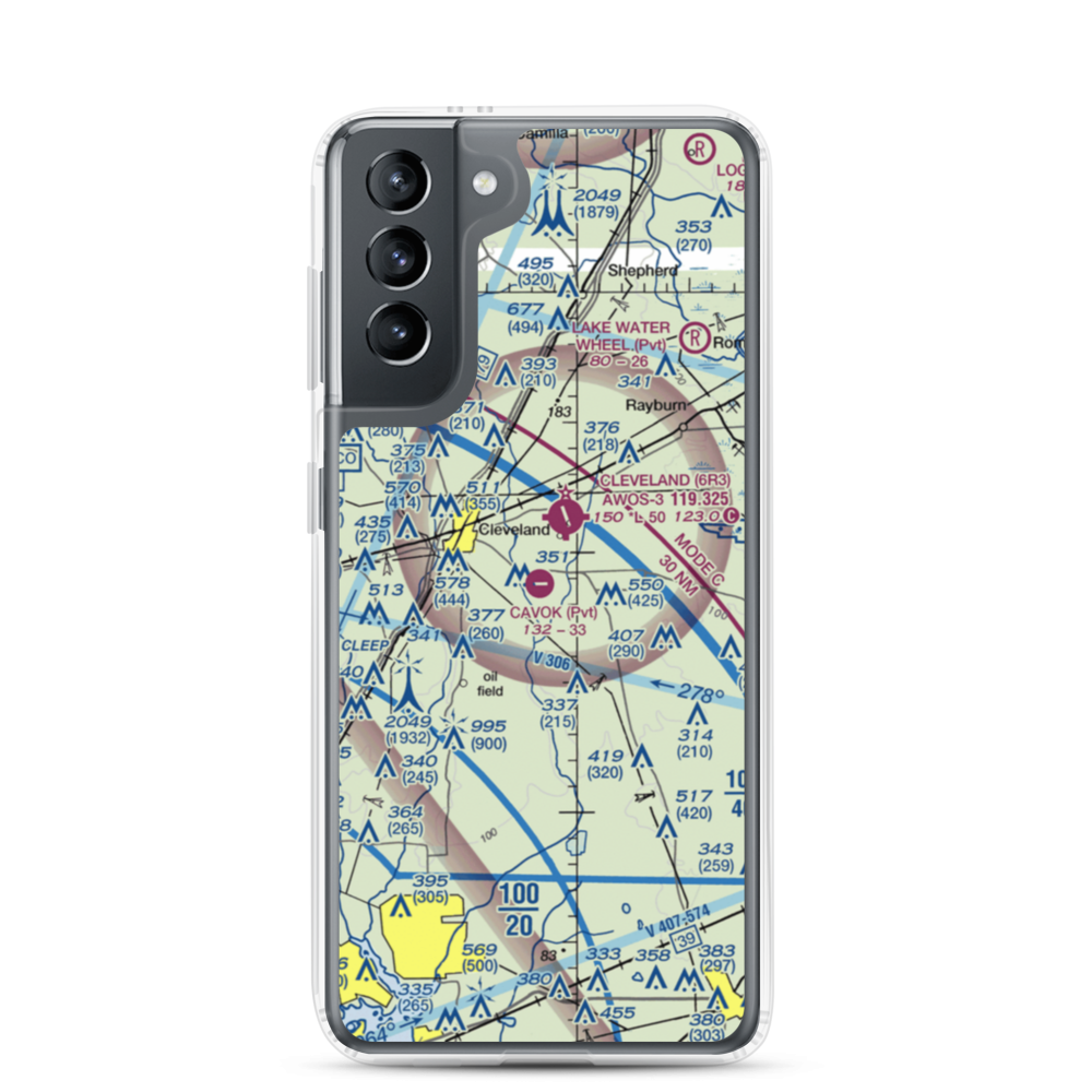Ainsworth Airport (06TE) VFR Sectional Samsung Case Samsung Galaxy S21 model shown