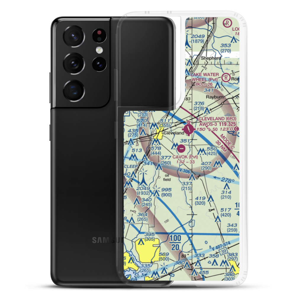 Ainsworth Airport (06TE) VFR Sectional Samsung Case Samsung Galaxy S21 Ultra model shown