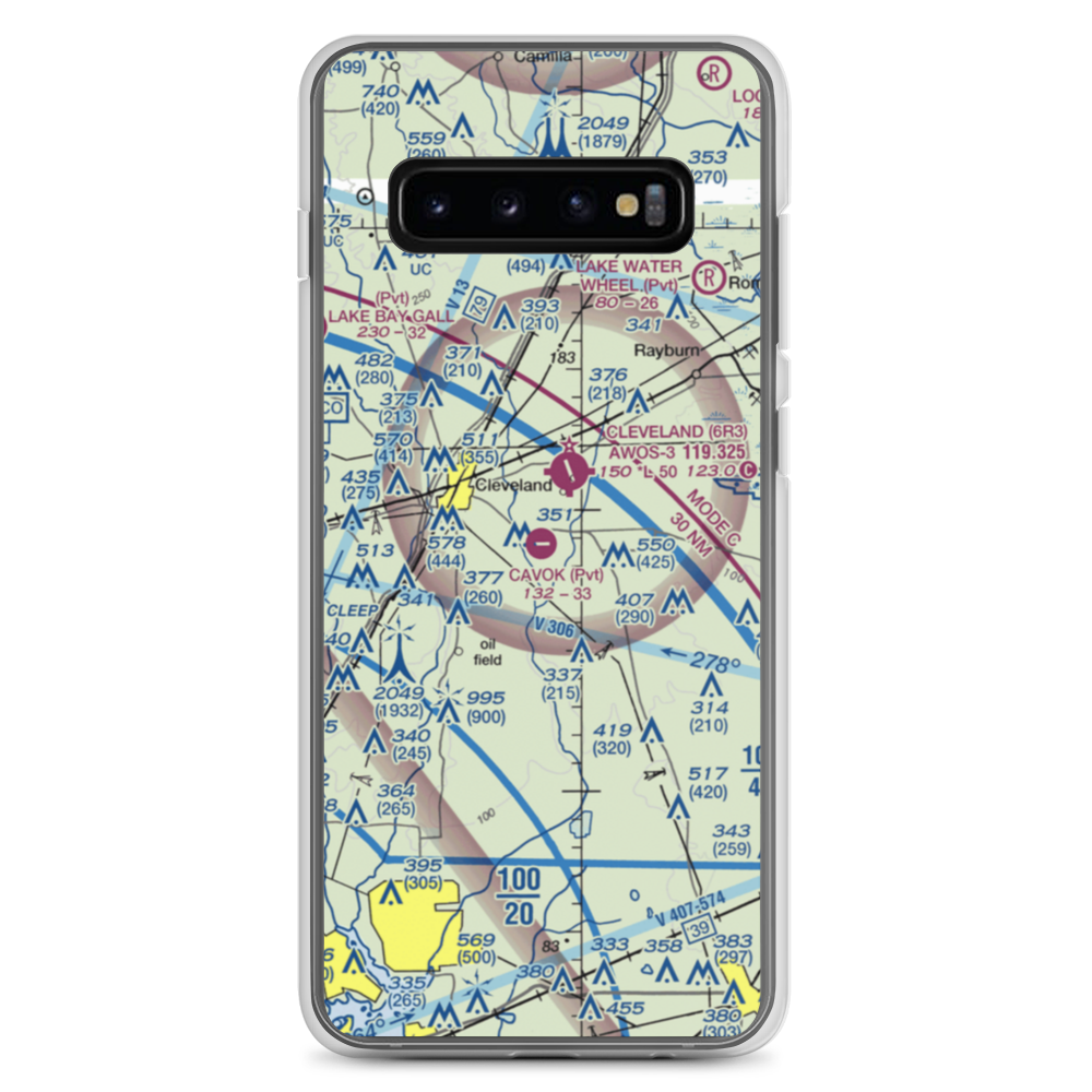 Ainsworth Airport (06TE) VFR Sectional Samsung Case Samsung Galaxy S10+ model shown
