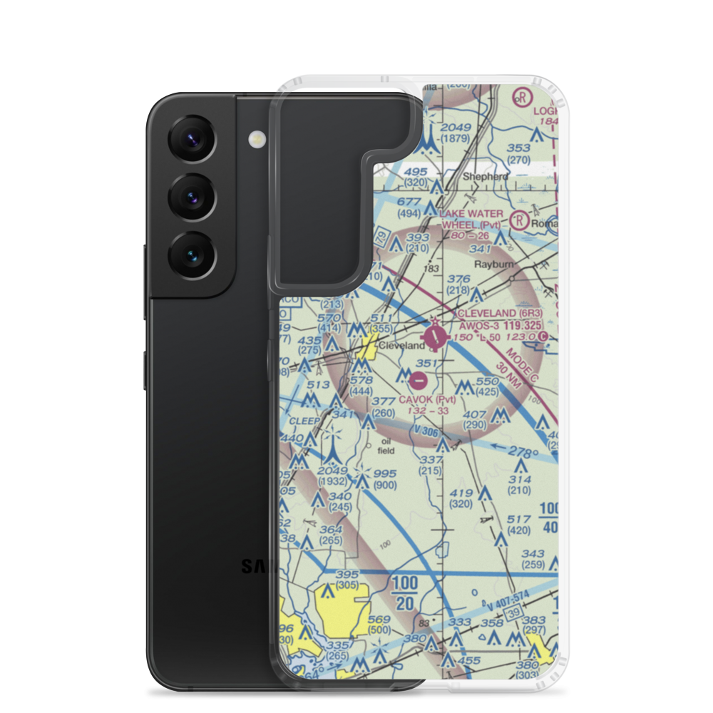 Ainsworth Airport (06TE) VFR Sectional Samsung Case Samsung Galaxy S22 model shown