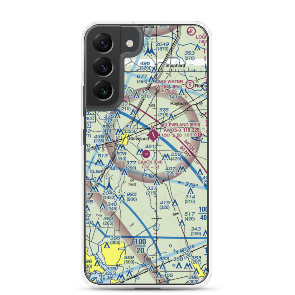 Ainsworth Airport (06TE) VFR Sectional Samsung Case Samsung Galaxy S22 Plus model shown