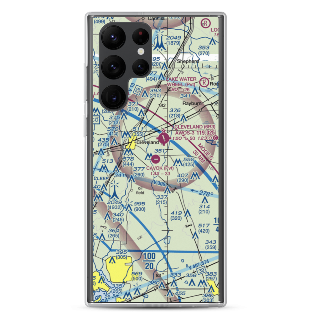Ainsworth Airport (06TE) VFR Sectional Samsung Case Samsung Galaxy S22 Ultra model shown