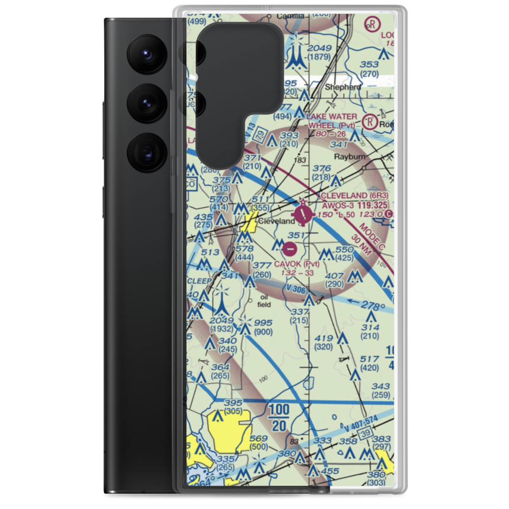 Ainsworth Airport (06TE) VFR Sectional Samsung Case Samsung Galaxy S22 Ultra model shown