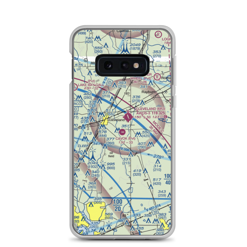 Ainsworth Airport (06TE) VFR Sectional Samsung Case Samsung Galaxy S10e model shown