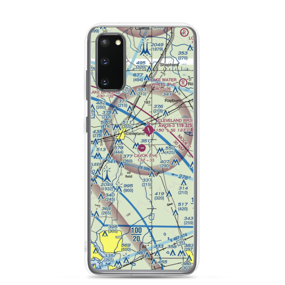 Ainsworth Airport (06TE) VFR Sectional Samsung Case Samsung Galaxy S20 model shown