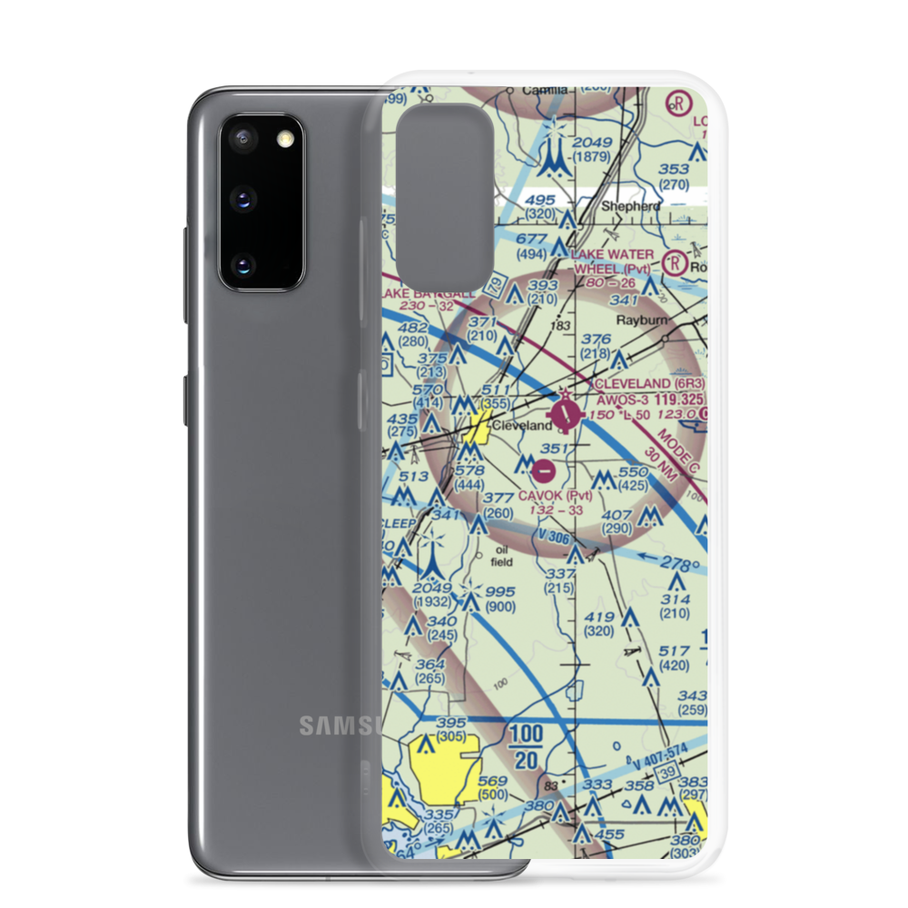 Ainsworth Airport (06TE) VFR Sectional Samsung Case Samsung Galaxy S20 model shown