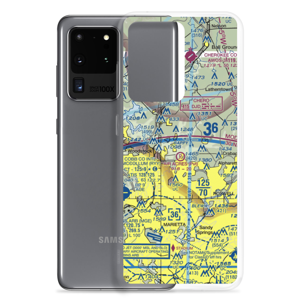 Air Acres Airport (5GA4) VFR Sectional Samsung Case Samsung Galaxy S20 Ultra model shown