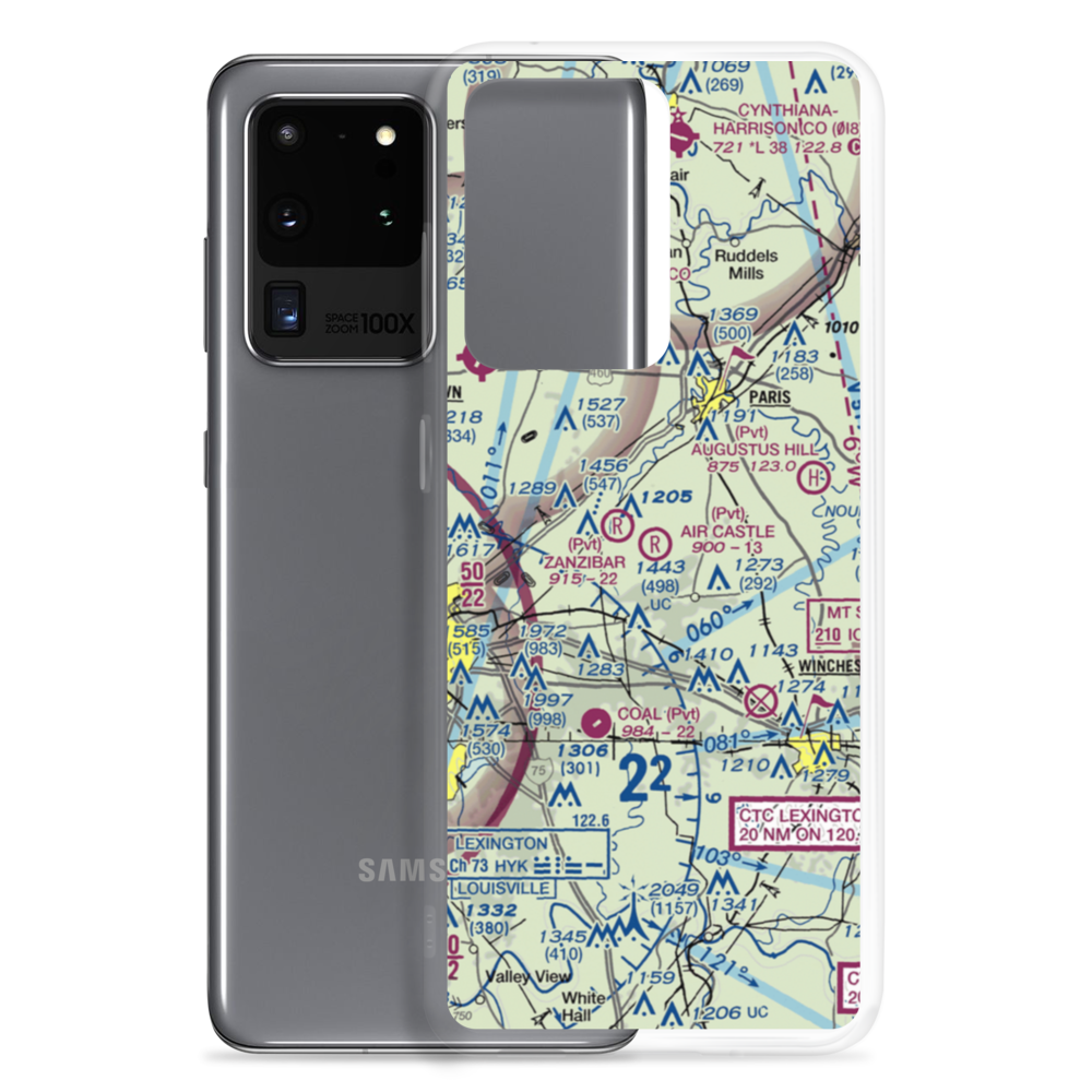Air Castle Airport (52KY) VFR Sectional Samsung Case Samsung Galaxy S20 Ultra model shown