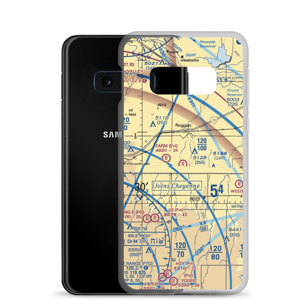 Air Dusters Inc Airport (49CO) VFR Sectional Samsung Case Samsung Galaxy S10e model shown