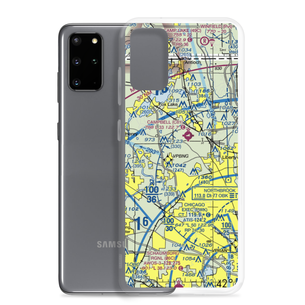 Air Estates Inc Airport (LL09) VFR Sectional Samsung Case Samsung Galaxy S20 Plus model shown