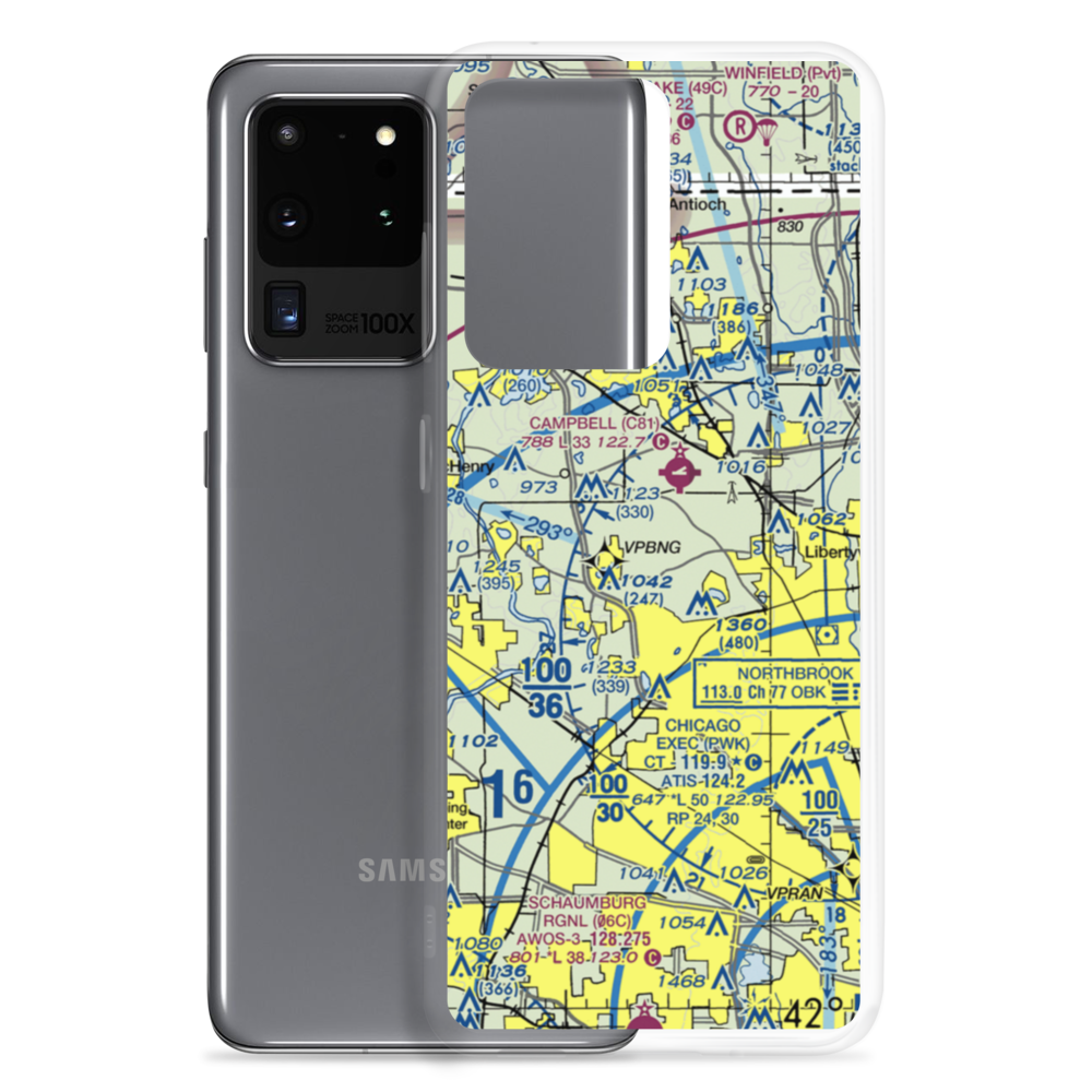 Air Estates Inc Airport (LL09) VFR Sectional Samsung Case Samsung Galaxy S20 Ultra model shown