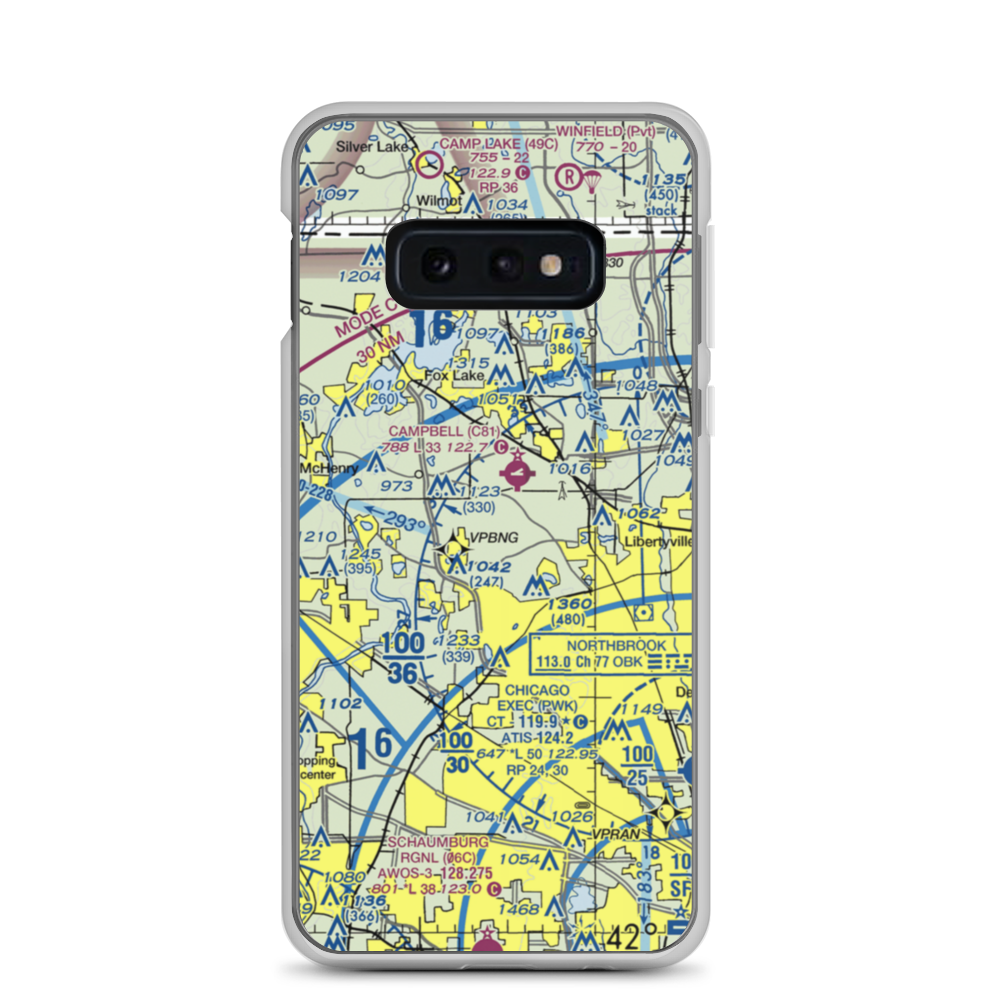 Air Estates Inc Airport (LL09) VFR Sectional Samsung Case Samsung Galaxy S10e model shown