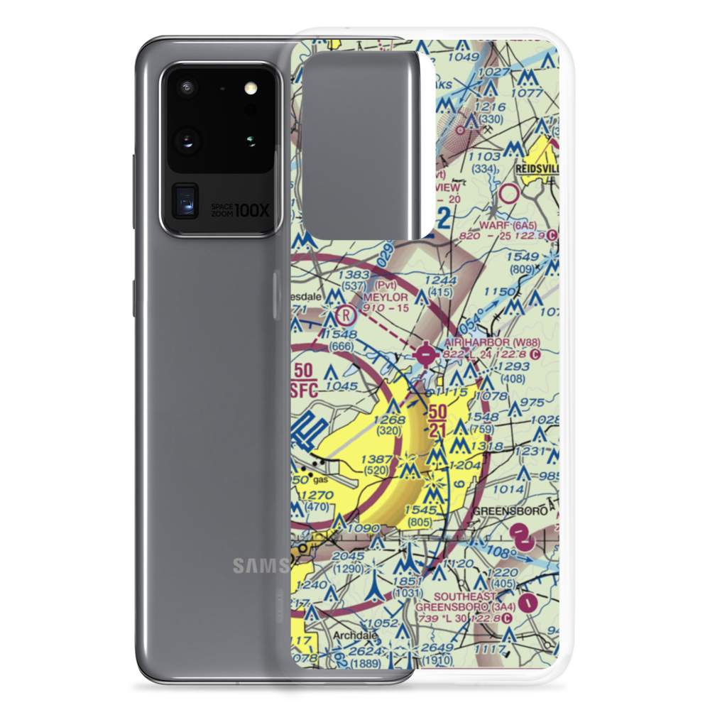 Air Harbor Airport (W88) VFR Sectional Samsung Case Samsung Galaxy S20 Ultra model shown
