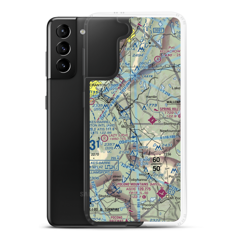 Air Haven Airport (6PA6) VFR Sectional Samsung Case Samsung Galaxy S21 Plus model shown