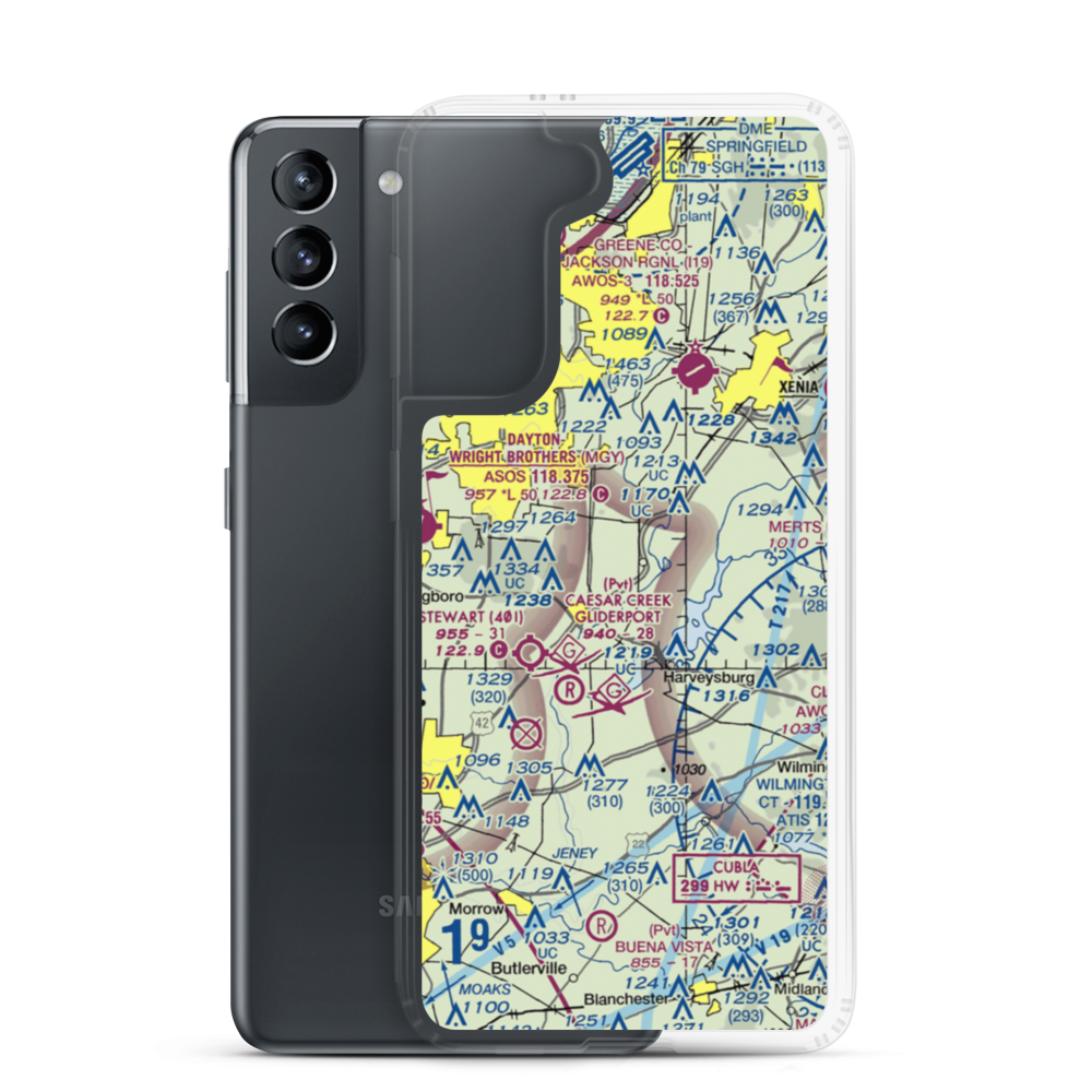Air Jordan Airport (2OI2) VFR Sectional Samsung Case Samsung Galaxy S21 model shown