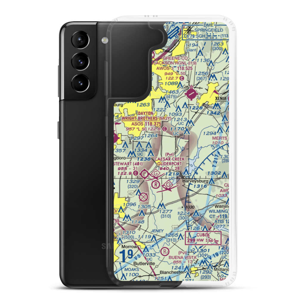 Air Jordan Airport (2OI2) VFR Sectional Samsung Case Samsung Galaxy S21 Plus model shown
