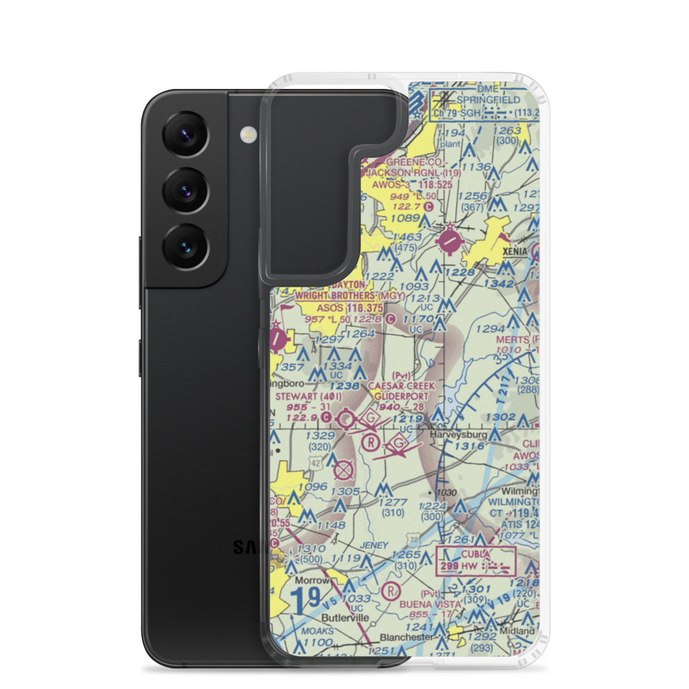 Air Jordan Airport (2OI2) VFR Sectional Samsung Case Samsung Galaxy S22 model shown