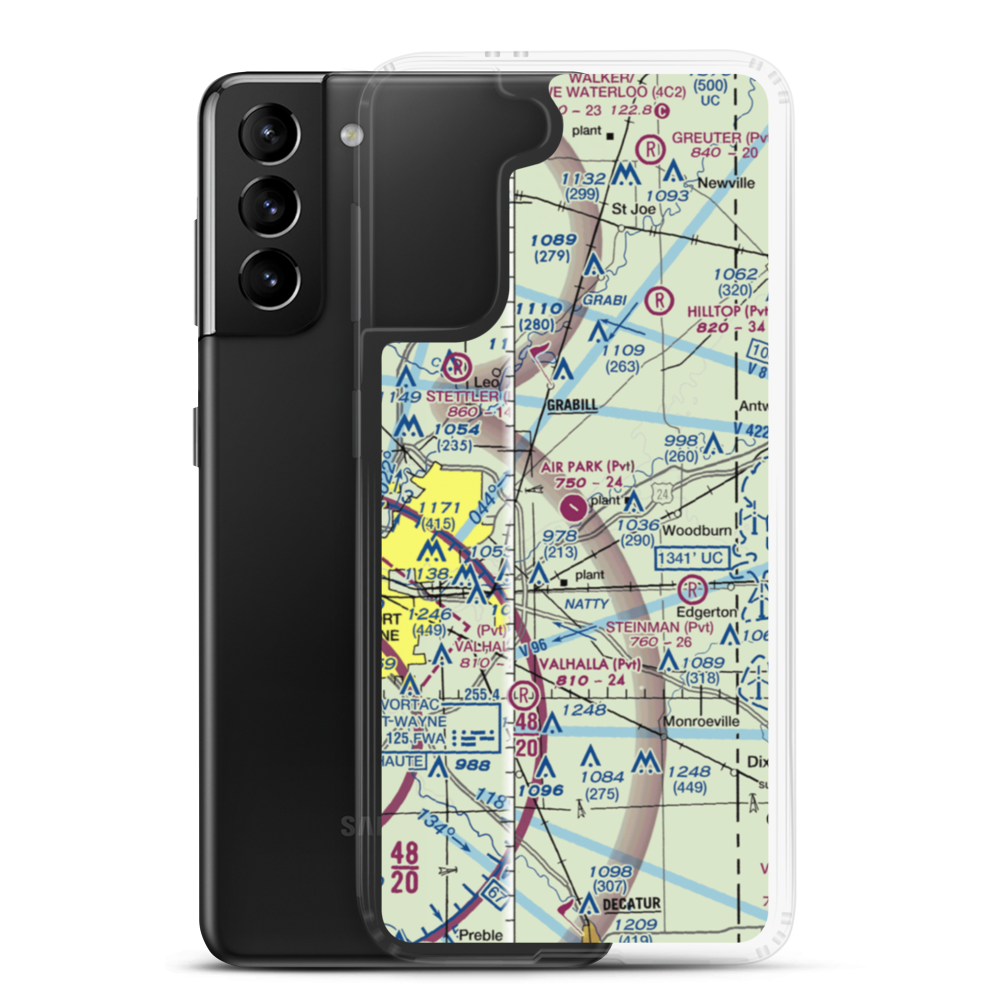 Air Park Field (0IN4) VFR Sectional Samsung Case Samsung Galaxy S21 Plus model shown