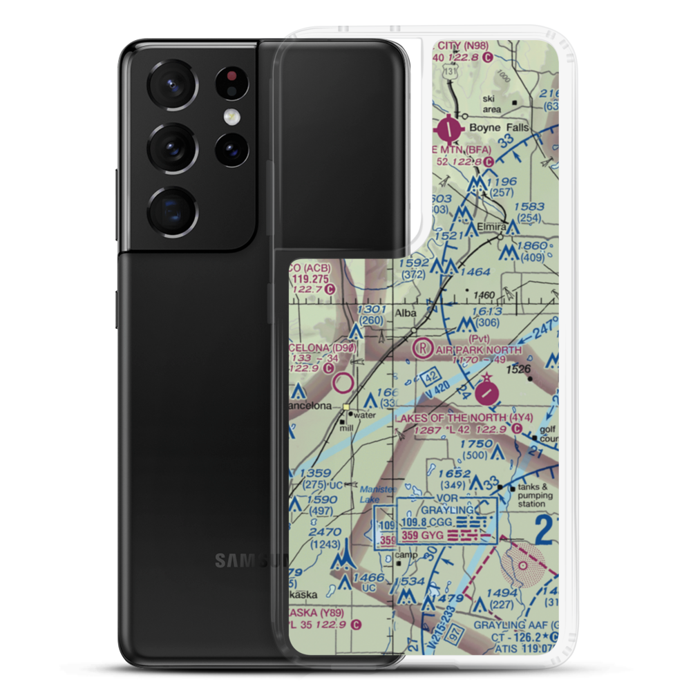 Air Park North (0D9) VFR Sectional Samsung Case Samsung Galaxy S21 Ultra model shown