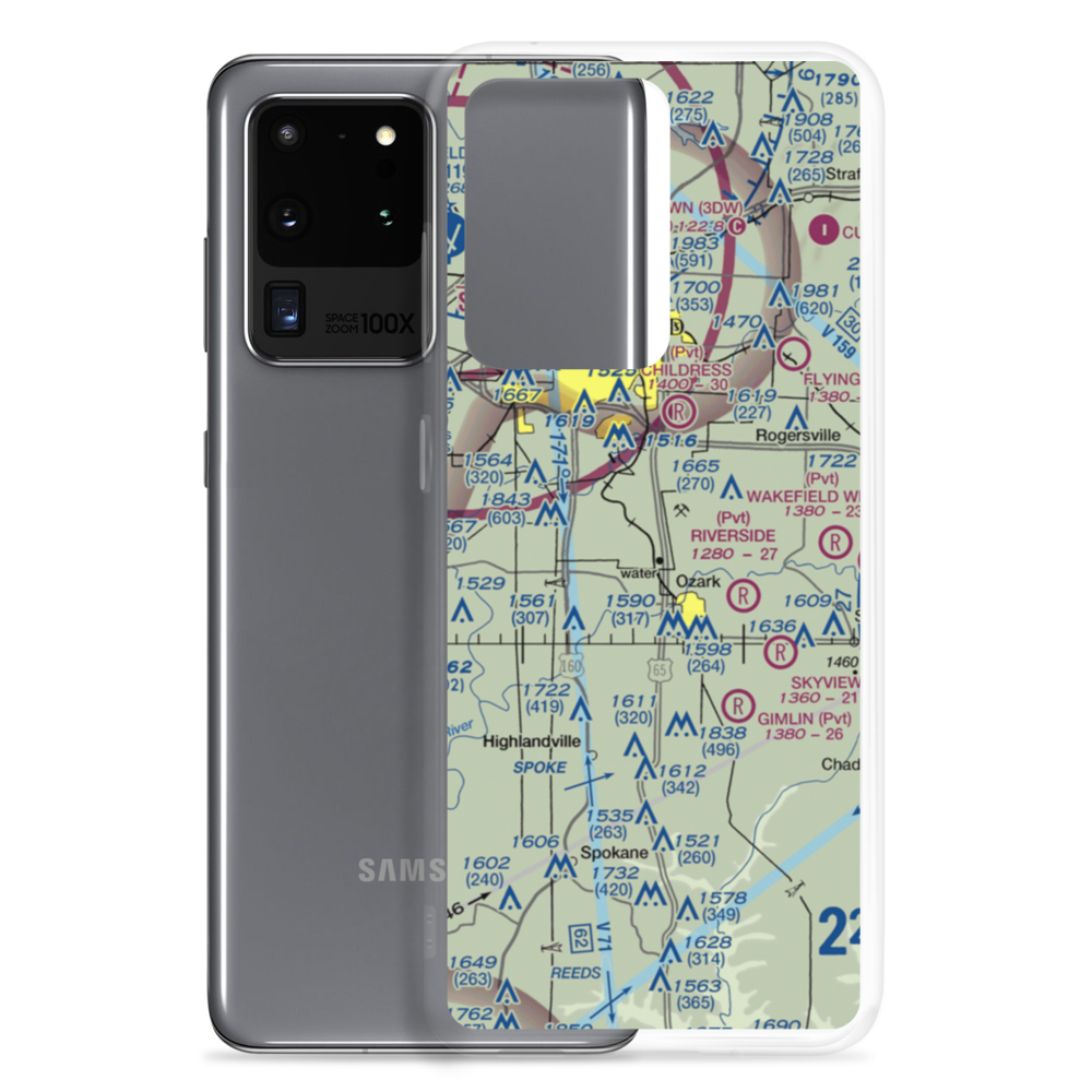 Air Park South Airport (2K2) VFR Sectional Samsung Case Samsung Galaxy S20 Ultra model shown