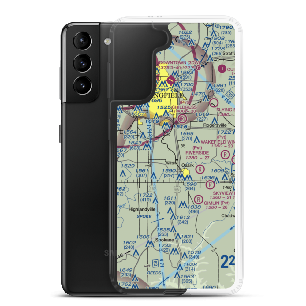 Air Park South Airport (2K2) VFR Sectional Samsung Case Samsung Galaxy S21 Plus model shown
