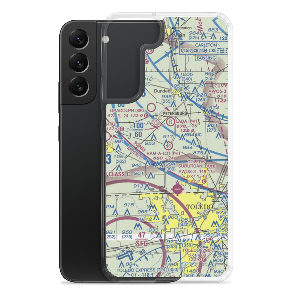 Air Rahe Airport (4MI1) VFR Sectional Samsung Case Samsung Galaxy S22 Plus model shown