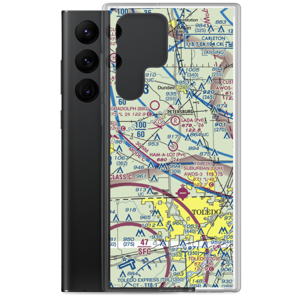 Air Rahe Airport (4MI1) VFR Sectional Samsung Case Samsung Galaxy S22 Ultra model shown