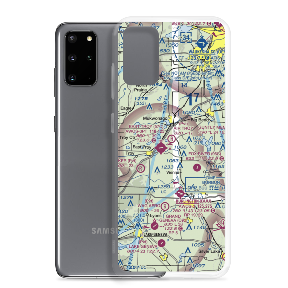 Air Troy Estates - Restricted Airport (WI69) VFR Sectional Samsung Case Samsung Galaxy S20 Plus model shown