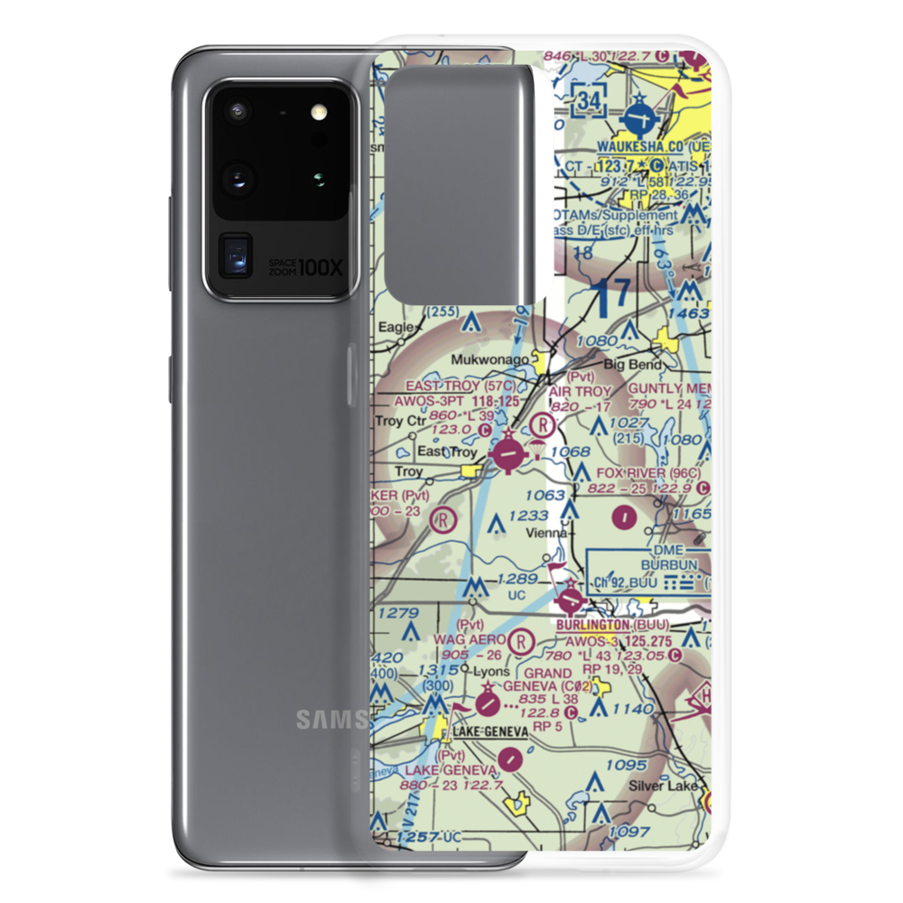Air Troy Estates - Restricted Airport (WI69) VFR Sectional Samsung Case Samsung Galaxy S20 Ultra model shown