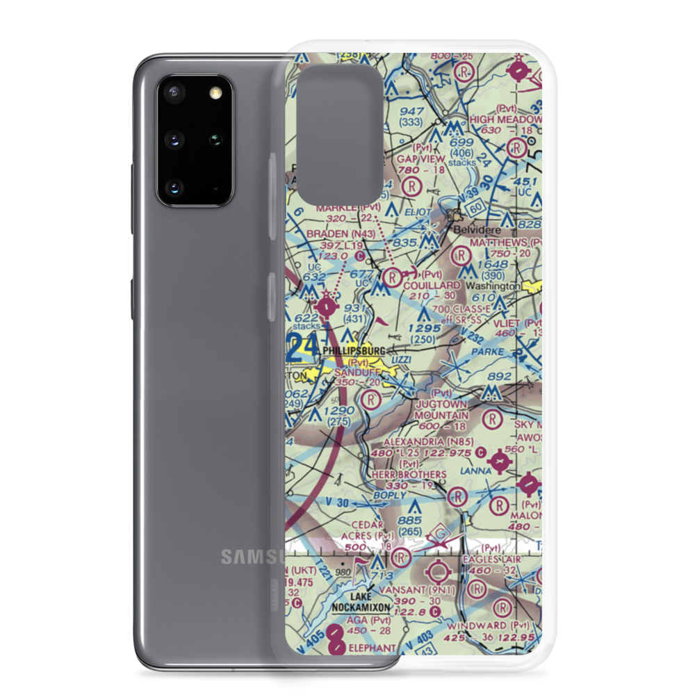 Air-List-Ads Airport (JY07) VFR Sectional Samsung Case Samsung Galaxy S20 Plus model shown