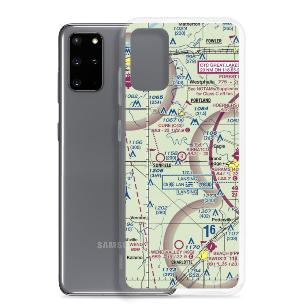 Airbatco Field (44MI) VFR Sectional Samsung Case Samsung Galaxy S20 Plus model shown