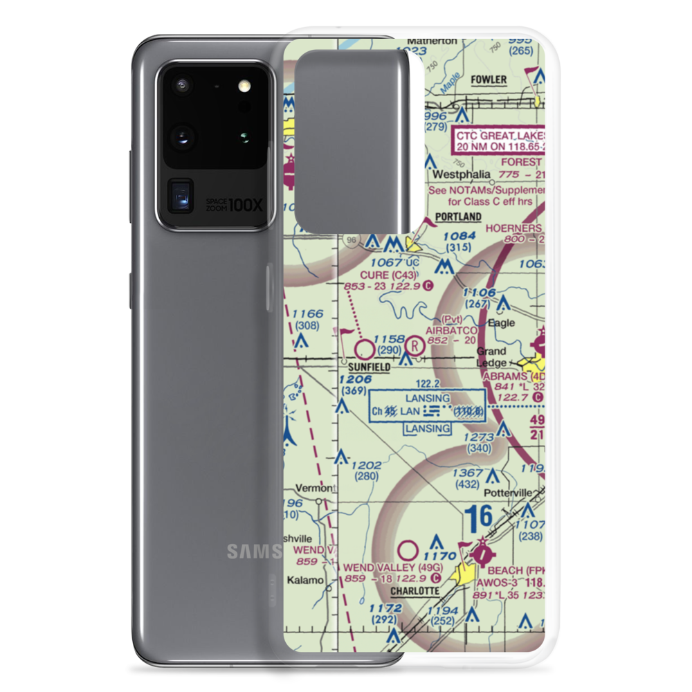Airbatco Field (44MI) VFR Sectional Samsung Case Samsung Galaxy S20 Ultra model shown