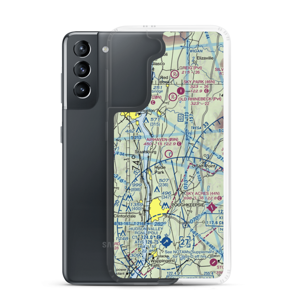 Airhaven Airport (09N) VFR Sectional Samsung Case Samsung Galaxy S21 model shown