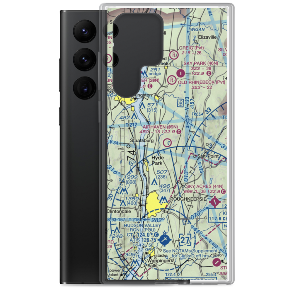 Airhaven Airport (09N) VFR Sectional Samsung Case Samsung Galaxy S22 Ultra model shown