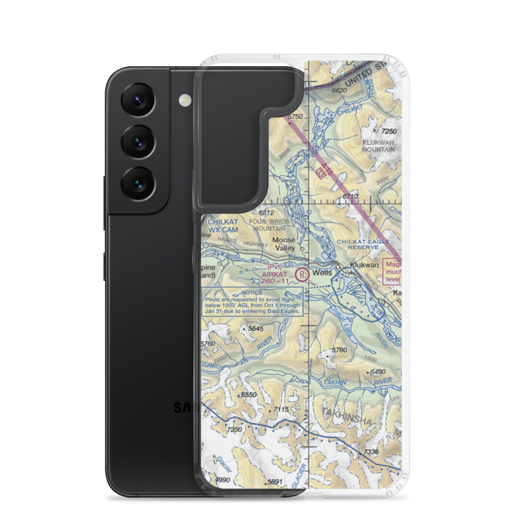 Airkat Airpark (9AA9) VFR Sectional Samsung Case Samsung Galaxy S22 model shown