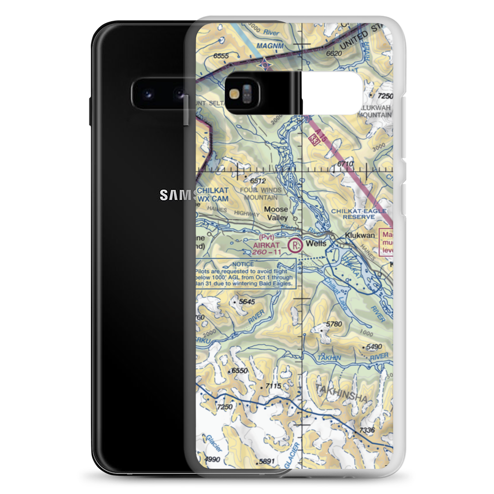Airkat Airpark (9AA9) VFR Sectional Samsung Case Samsung Galaxy S10+ model shown